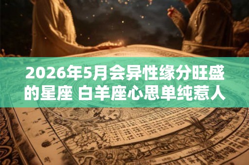 2026年5月会异性缘分旺盛的星座 白羊座心思单纯惹人爱