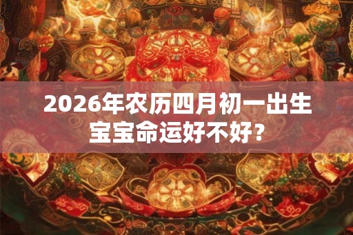 2026年农历四月初一出生宝宝命运好不好？
