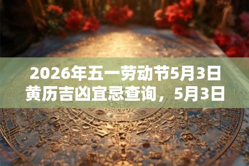 2026年五一劳动节5月3日黄历吉凶宜忌查询，5月3日卦象吉凶