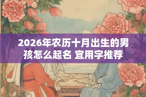 2026年农历十月出生的男孩怎么起名 宜用字推荐