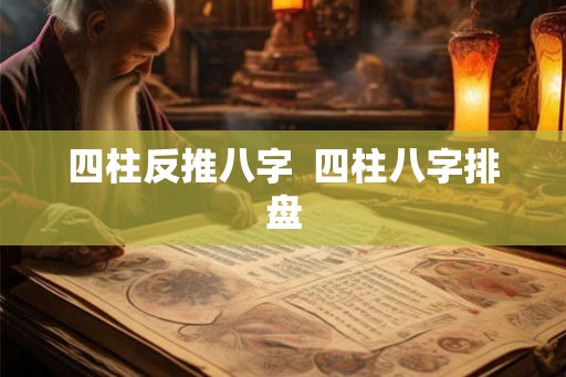四柱反推八字  四柱八字排盘