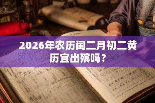2026年农历闰二月初二黄历宜出殡吗? 2026年农历闰二月初二黄历宜出殡吗?