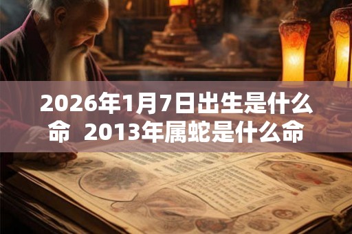 2026年1月7日出生是什么命 2013年属蛇是什么命 2026年1月7日出生是什么命 2013年属蛇是什么命