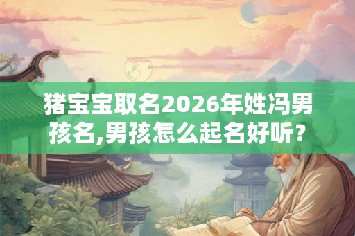 猪宝宝取名2026年姓冯男孩名,男孩怎么起名好听? 猪宝宝取名2026年姓冯男孩名,男孩怎么起名好听?