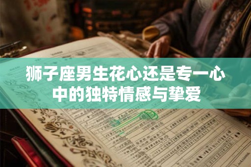 狮子座男生花心还是专一心中的独特情感与挚爱