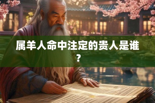 属羊人命中注定的贵人是谁？