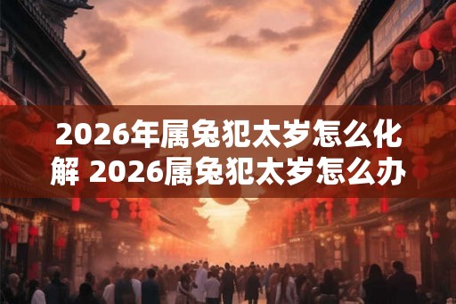 2026年属兔犯太岁怎么化解 2026属兔犯太岁怎么办 2026年属兔犯太岁怎么化解 2026属兔犯太岁怎么办