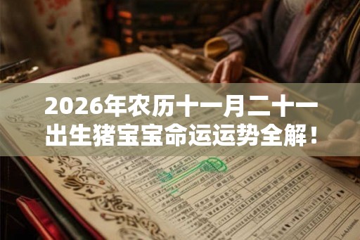 2026年农历十一月二十一出生猪宝宝命运运势全解！