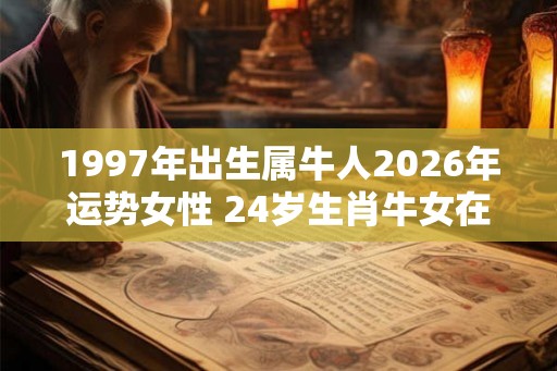 1997年出生属牛人2026年运势女性 24岁生肖牛女在2026年运气如何