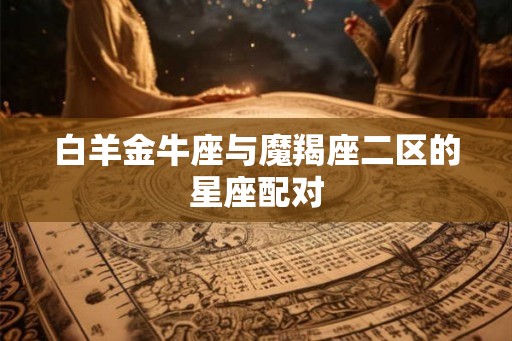 白羊金牛座与魔羯座二区的星座配对