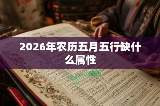 2026年农历五月五行缺什么属性