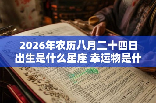 2026年农历八月二十四日出生是什么星座 幸运物是什么