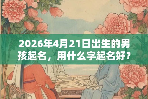 2026年4月21日出生的男孩起名,用什么字起名好? 2026年4月21日出生的男孩起名,用什么字起名好?