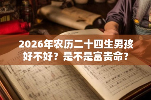 2026年农历二十四生男孩好不好？是不是富贵命？