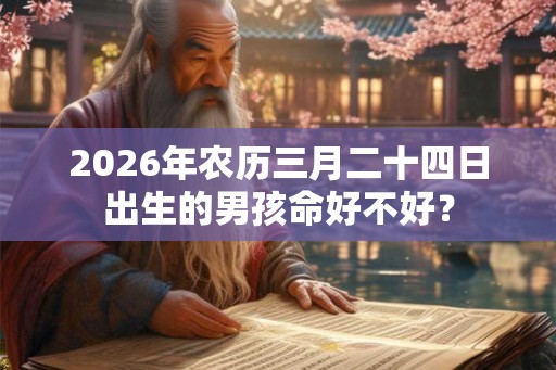 2026年农历三月二十四日出生的男孩命好不好？
