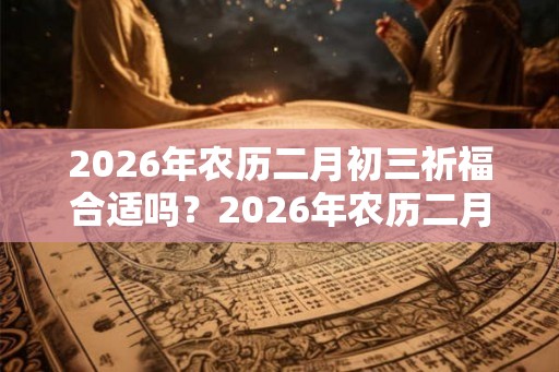 2026年农历二月初三祈福合适吗？2026年农历二月初三卦象？