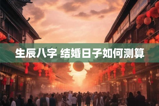 生辰八字 结婚日子如何测算