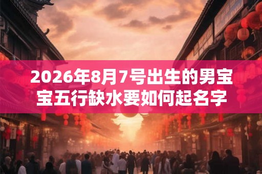 2026年8月7号出生的男宝宝五行缺水要如何起名字 2026年8月7号出生的男宝宝五行缺水要如何起名字