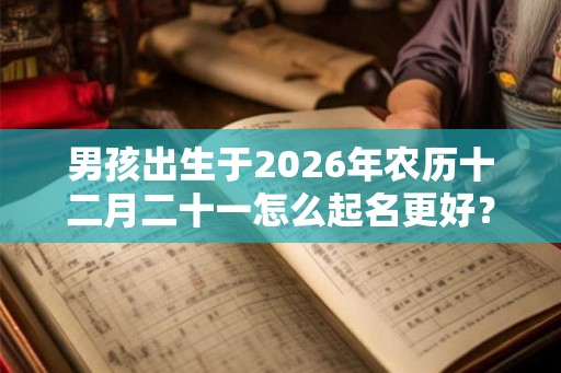 男孩出生于2026年农历十二月二十一怎么起名更好？五行起名推荐