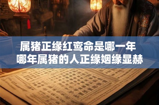 属猪正缘红鸾命是哪一年 哪年属猪的人正缘姻缘显赫