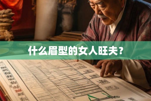 什么眉型的女人旺夫？