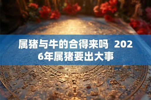 属猪与牛的合得来吗 2026年属猪要出大事 属猪与牛的合得来吗 2026年属猪要出大事