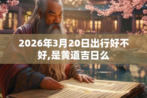 2026年3月20日出行好不好,是黄道吉日么 2026年3月20日出行好不好,是黄道吉日么