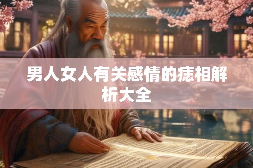 男人女人有关感情的痣相解析大全 男人女人有关感情的痣相解析大全