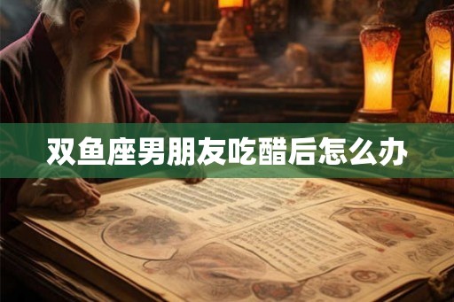 双鱼座男朋友吃醋后怎么办