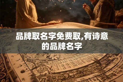 品牌取名字免费取,有诗意的品牌名字