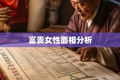 富贵女性面相分析