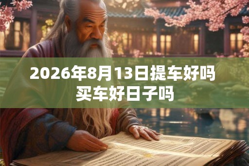 2026年8月13日提车好吗 买车好日子吗