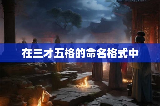 在三才五格的命名格式中 在三才五格的命名格式中