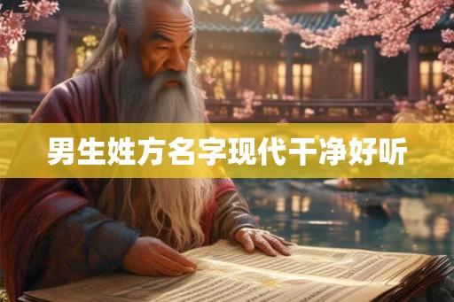 男生姓方名字现代干净好听