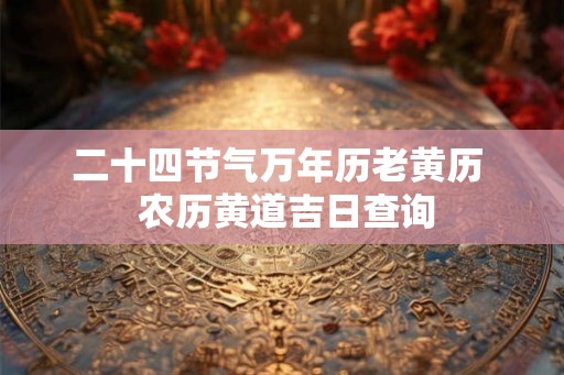 二十四节气万年历老黄历  农历黄道吉日查询