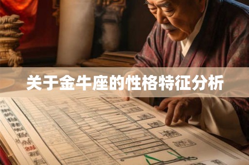 关于金牛座的性格特征分析