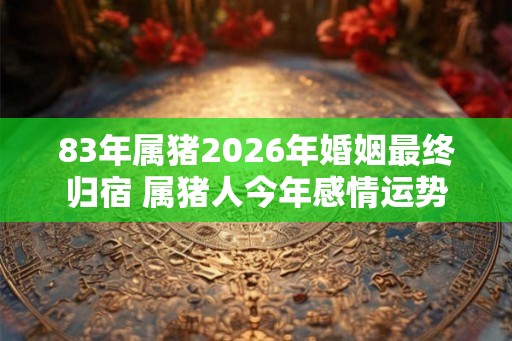 83年属猪2026年婚姻最终归宿 属猪人今年感情运势