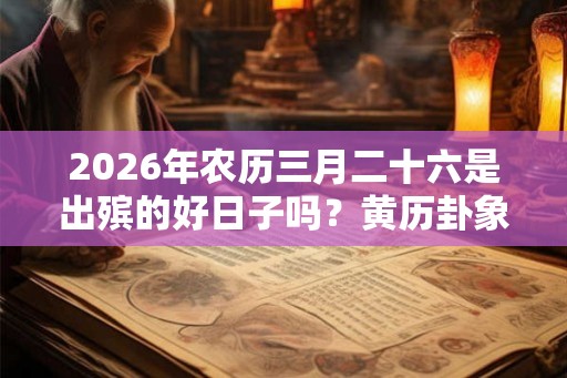 2026年农历三月二十六是出殡的好日子吗？黄历卦象如何？