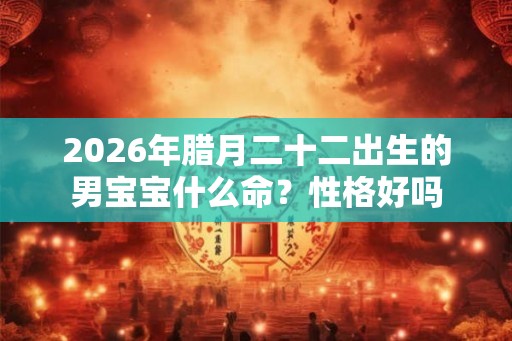 2026年腊月二十二出生的男宝宝什么命?性格好吗 2026年腊月二十二出生的男宝宝什么命?性格好吗
