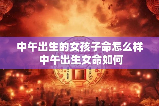 中午出生的女孩子命怎么样 中午出生女命如何 中午出生的女孩子命怎么样 中午出生女命如何