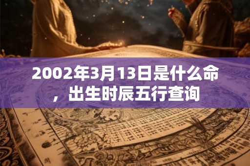 2002年3月13日是什么命,出生时辰五行查询 2002年3月13日是什么命,出生时辰五行查询