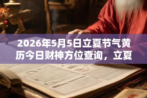 2026年5月5日立夏节气黄历今日财神方位查询，立夏日子好不好？