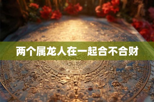 两个属龙人在一起合不合财