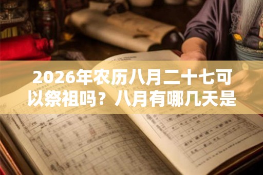2026年农历八月二十七可以祭祖吗？八月有哪几天是可以祭祖的？