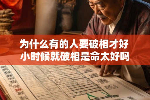 为什么有的人要破相才好 小时候就破相是命太好吗