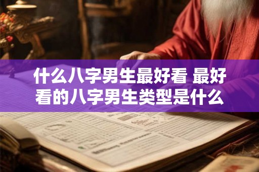 什么八字男生最好看 最好看的八字男生类型是什么