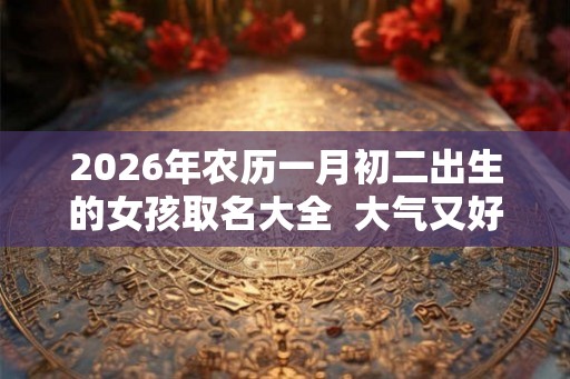 2026年农历一月初二出生的女孩取名大全  大气又好记