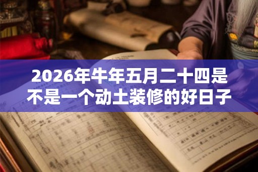 2026年牛年五月二十四是不是一个动土装修的好日子