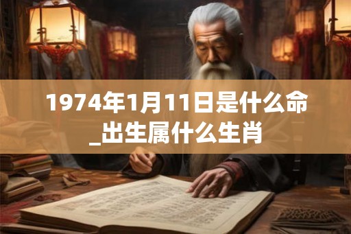 1974年1月11日是什么命_出生属什么生肖