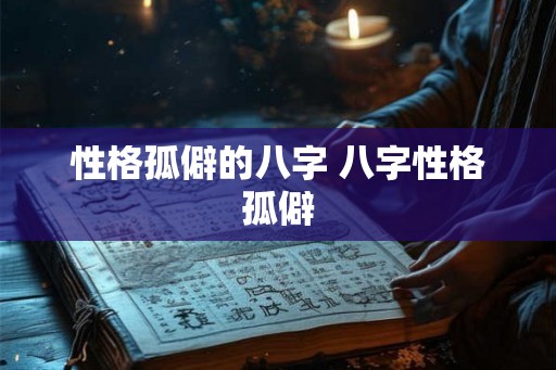 性格孤僻的八字 八字性格孤僻